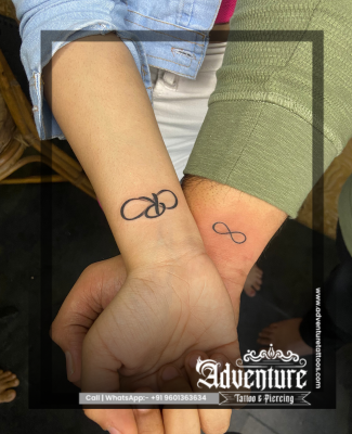 Couple tattoo design Adventure Tattoo Ahmedabad